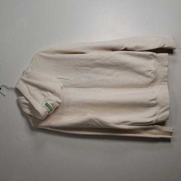 Addiction made in Canada cream hoodie sweater large 24" - Picture 3 of 5